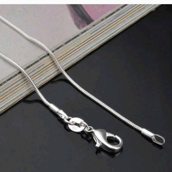 925 STERLING LONG SKINNY SILVER ROUND SNAKE CHAIN NECKLACE FOR LAYERING 26" - Picture 6 of 7